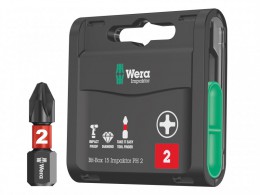 Wera Bit-Box 15 Impaktor PH2 x 25mm 15 Piece £34.99